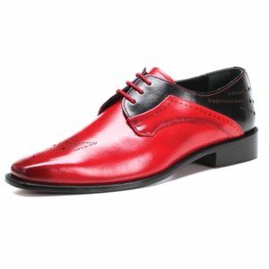 David Leather Derby Style Dress Shoes